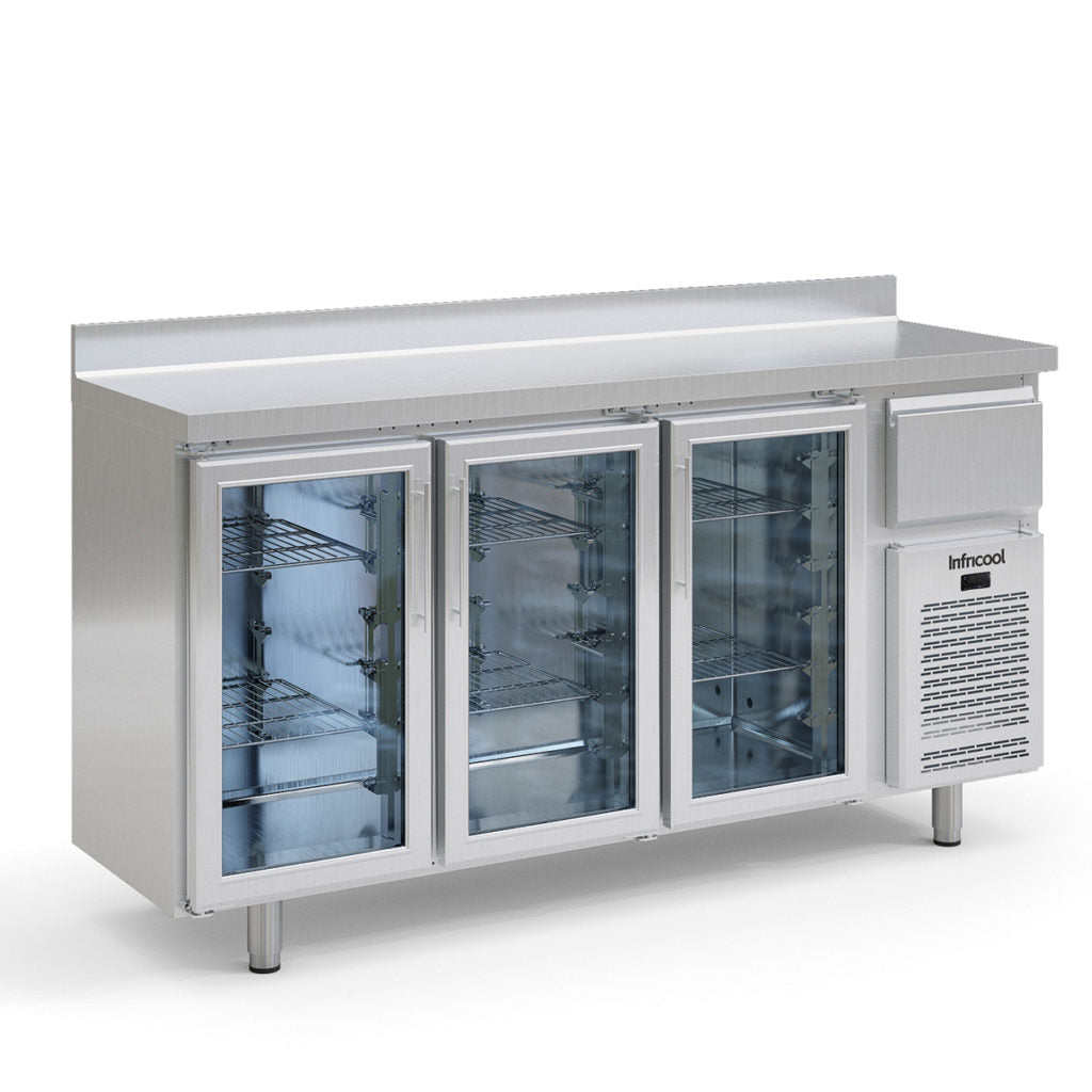 IF603PCR - FRENTE MOSTRADOR REFRIGERADO 3 PUERTAS DE CRISTAL