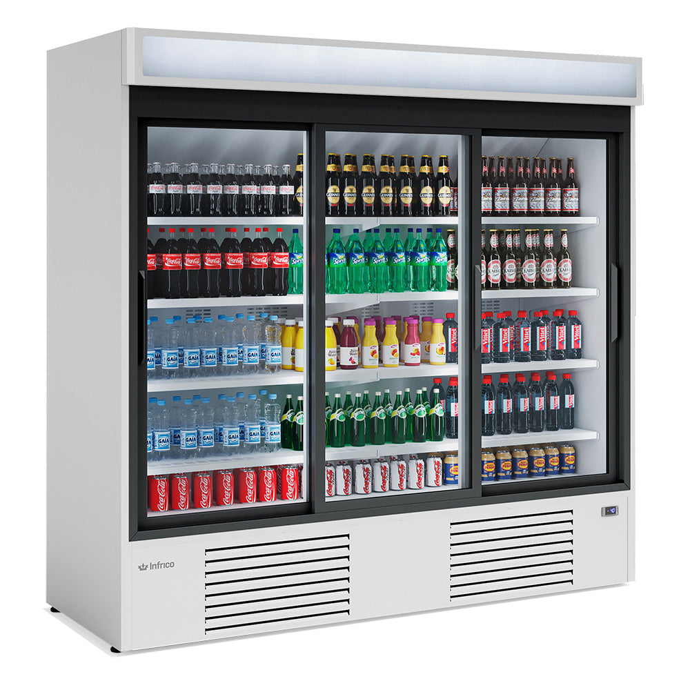ERC 200 - EXPOSITOR REFRIGERADO 3 PUERTAS CRISTAL CORREDERAS