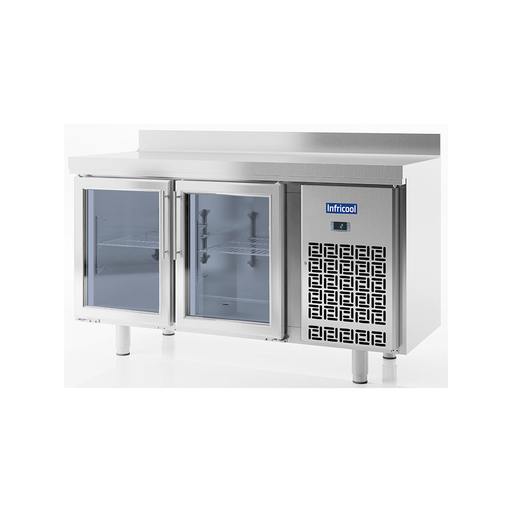IM702PCR - MESA DE REFRIGERACIÓN 2 PUERTAS CRISTAL