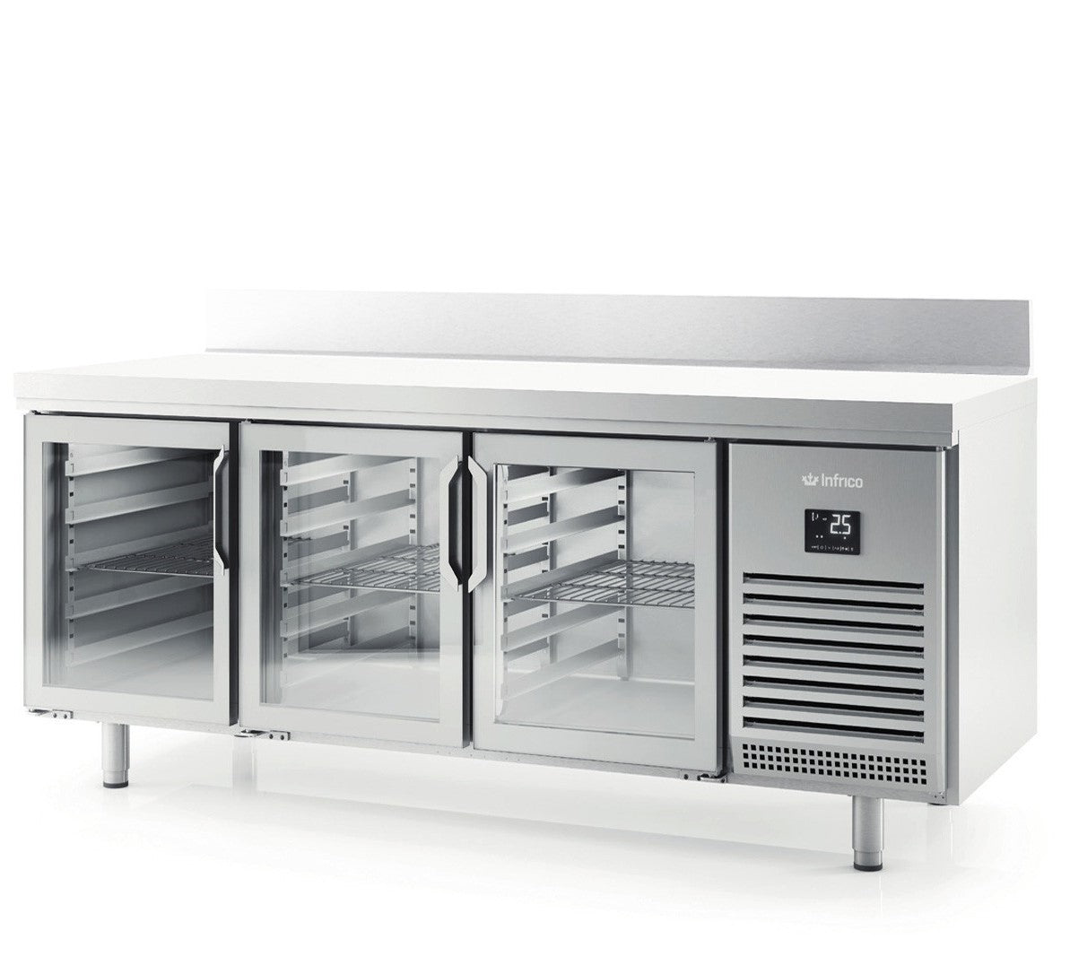 BMGN 2450 CR - MESA DE REFRIGERACIÓN 4 PUERTAS CRISTAL