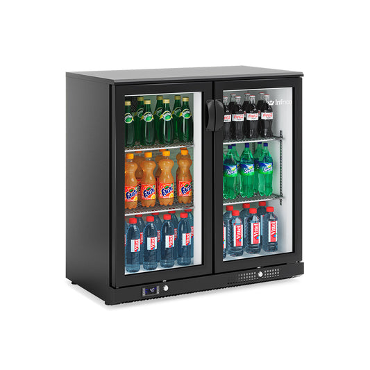 ERV 25 - EXPOSITOR REFRIGERADO 2 PUERTAS CRISTAL NEGRO